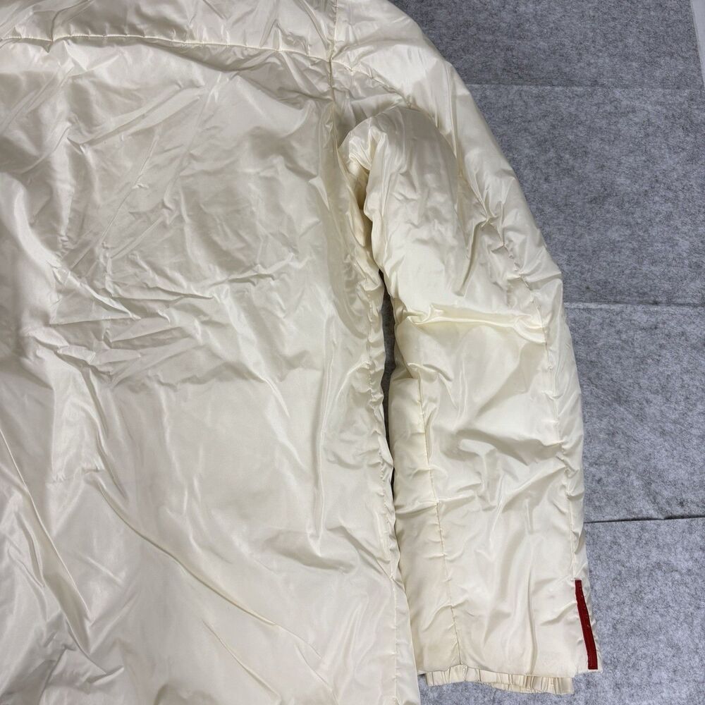Vintage Archive Prada Sport Ivory White Puffer Jacket w/ Hood Mens Large SGA293 - Picture 4 of 16